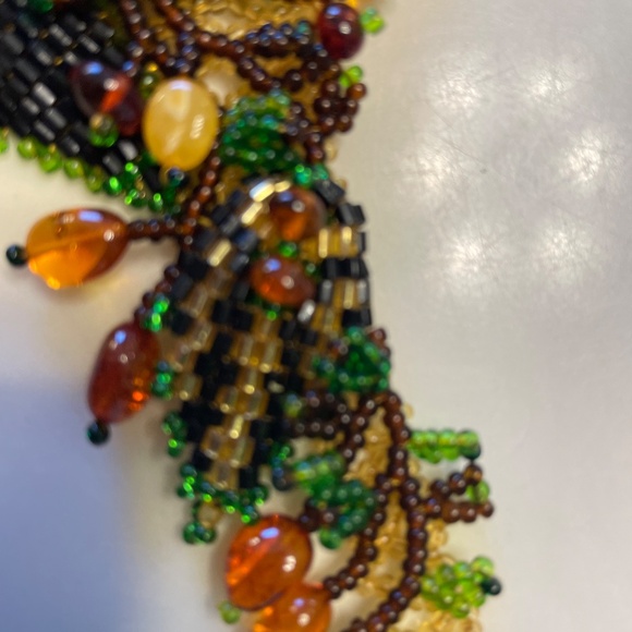 VINTAGE HANDCRAFTED AMBER NECKLACE, NWT - Picture 6 of 9
